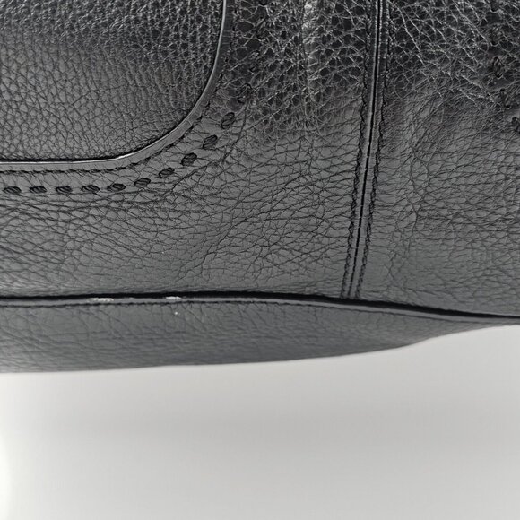 Tory Burch Amalie Slouch Leather Shoulder Tote Black Leather - Picture 6 of 16